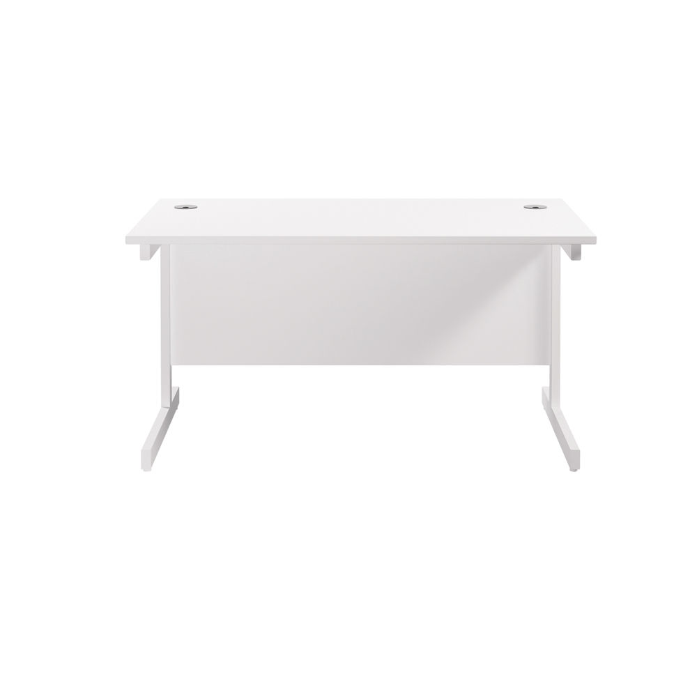 Jemini 1200x800mm White/White Single Rectangular Desk