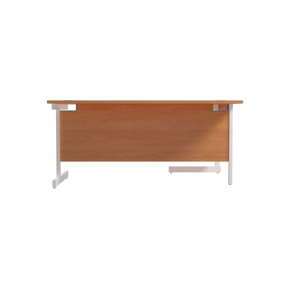 Jemini 1800mm Beech/White Left Hand Radial Desk