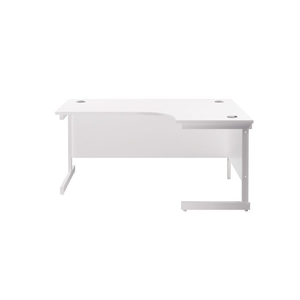 Jemini 1800mm White/White Right Hand Radial Desk