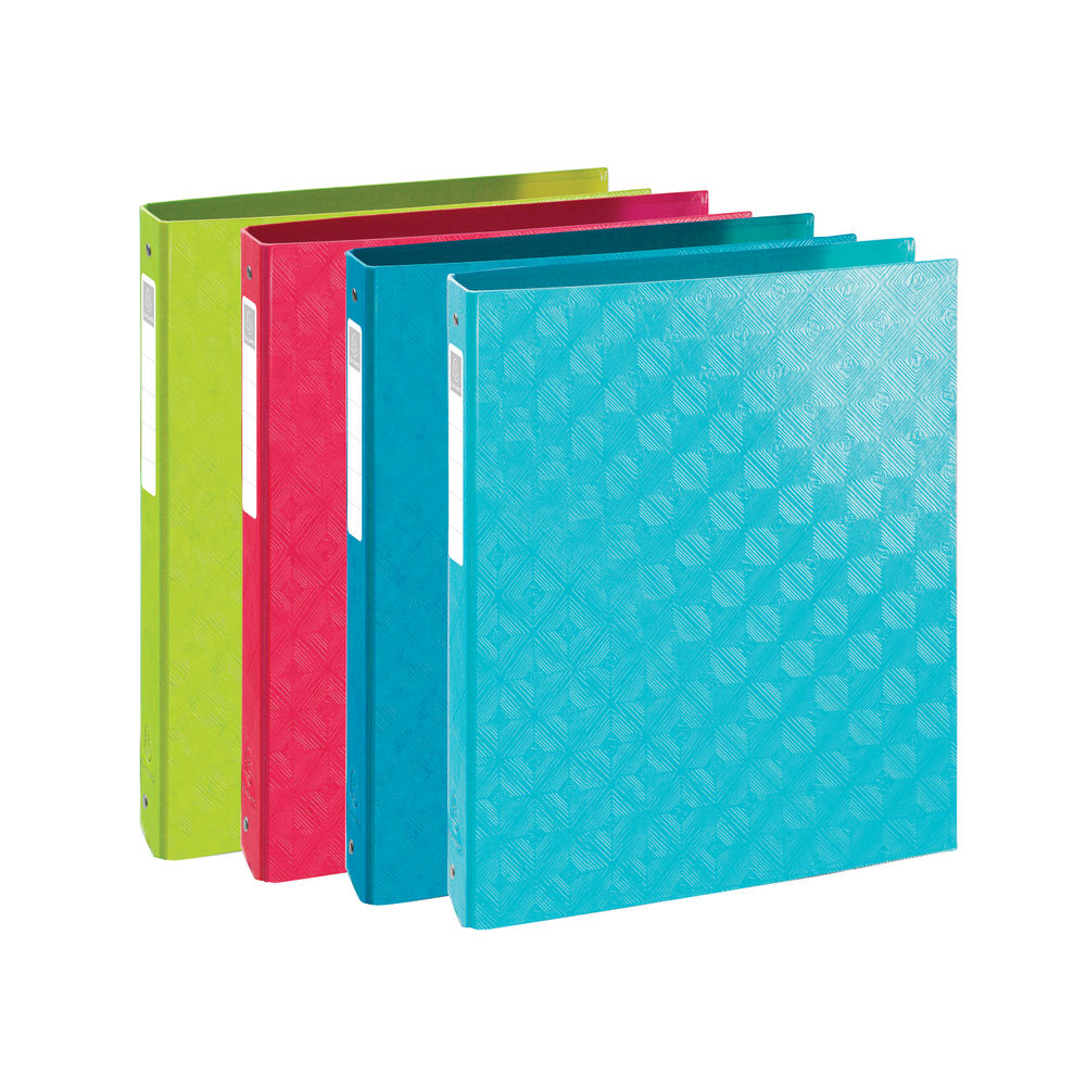 Exacompta 1928 Ring Binder 4 Ring 30mm Assorted (Pack of 10)