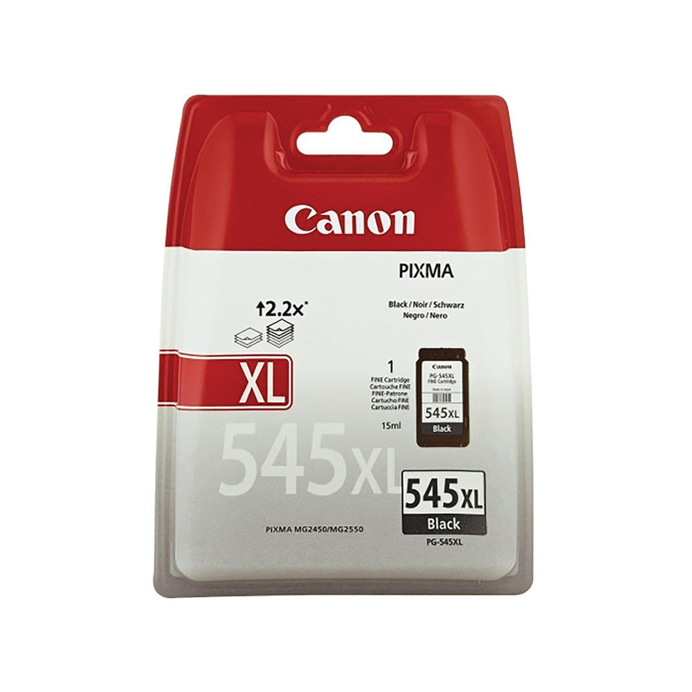 Canon 545XL Black High Yield Ink Cartridge - 8286B001