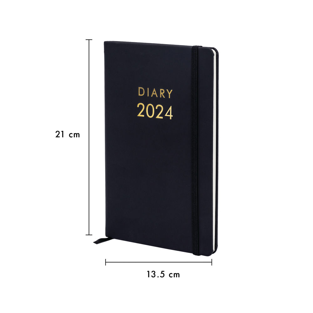 Pukka Pad Carpe Diem Black 2024 Week To View Diary