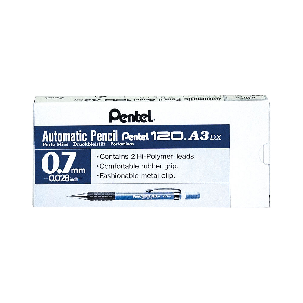 Pentel A300 Automatic Medium 0.7mm Pencil (Pack of 12)