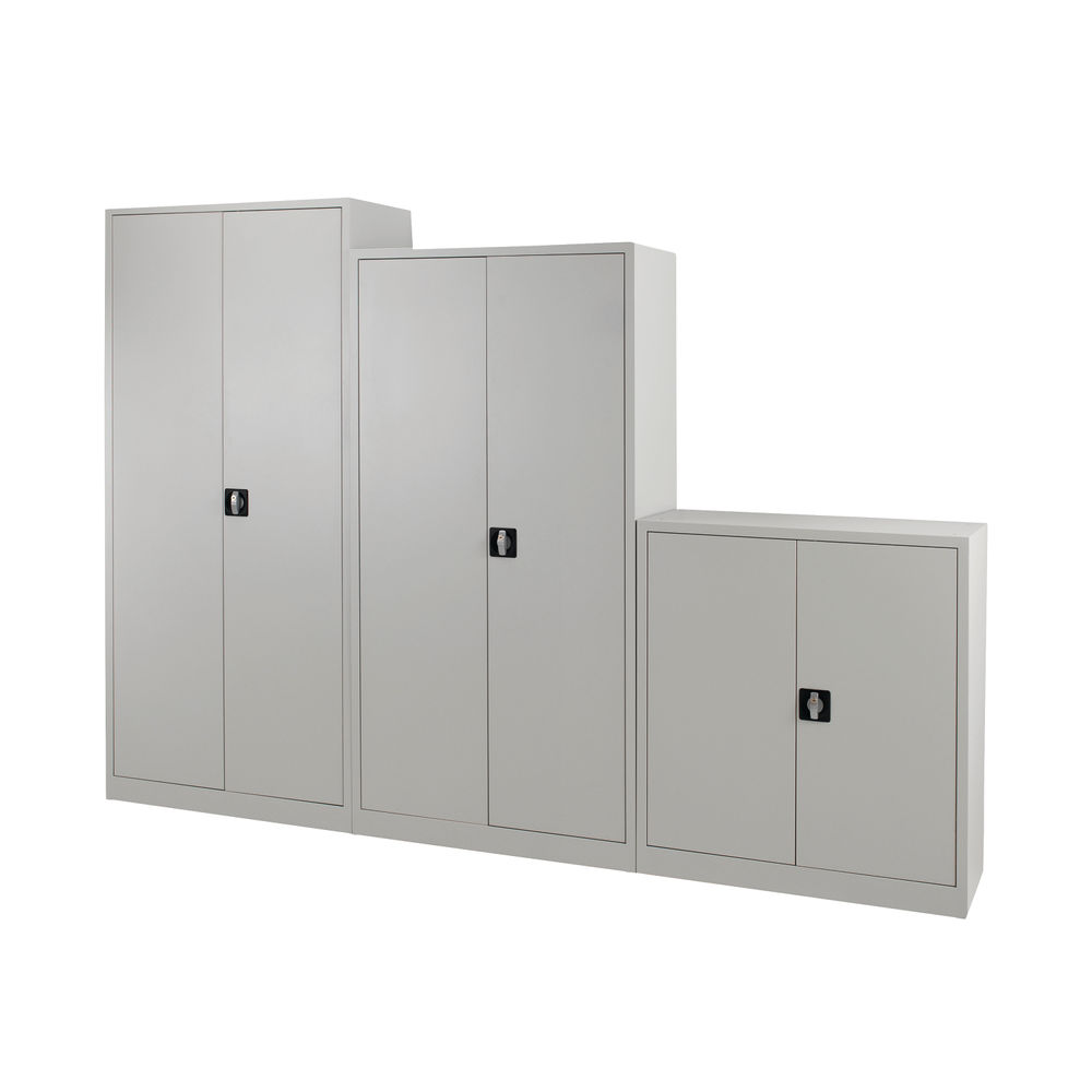 Talos 1790mm Grey Double Door Stationery Cupboard