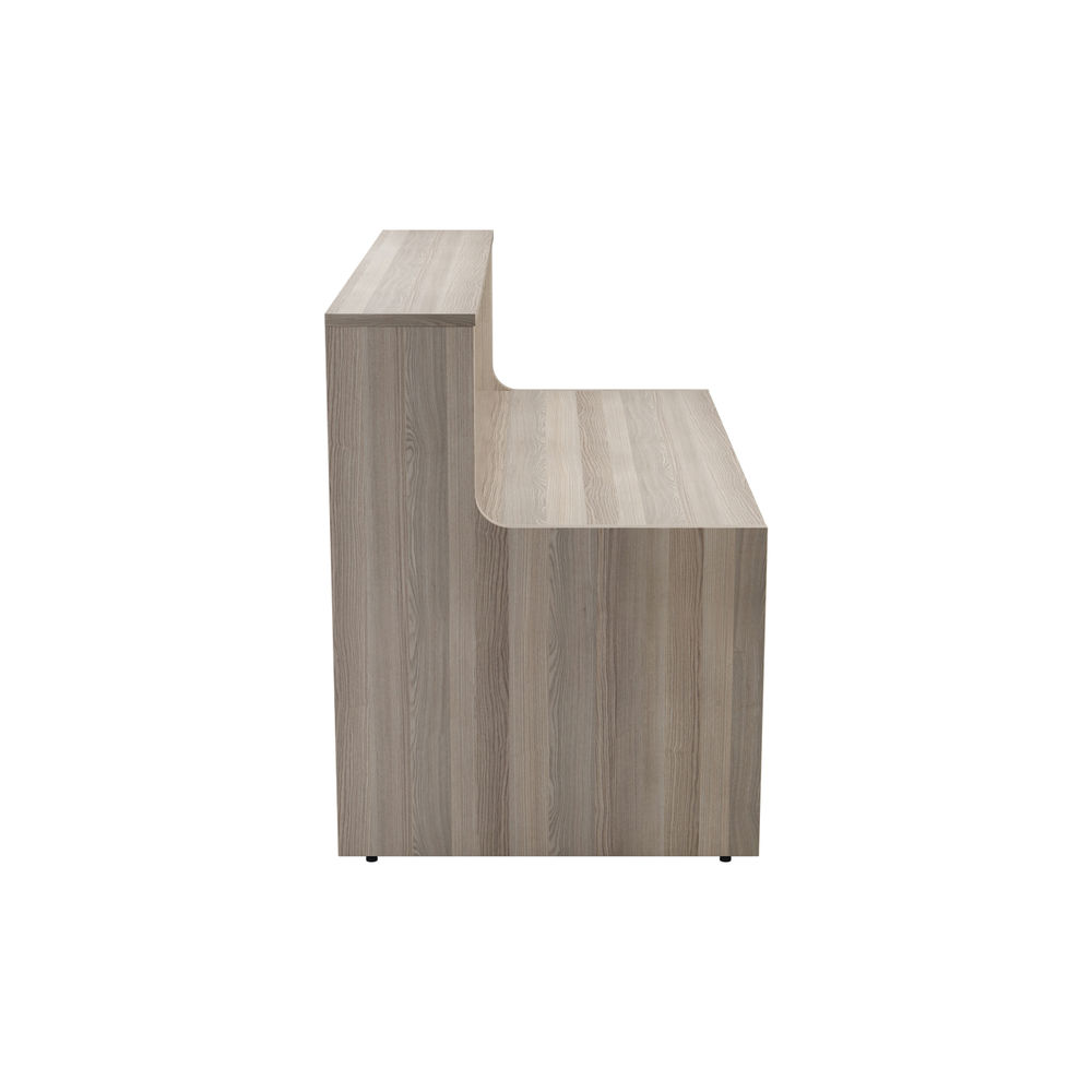 Jemini 1400x800mm Grey Oak Reception Unit