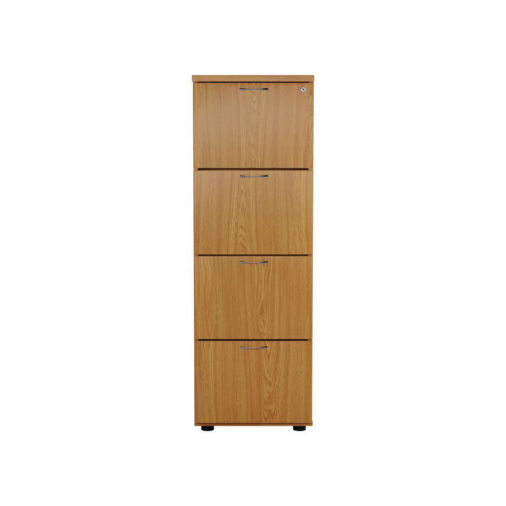 Jemini H1365mm Nova Oak 4 Drawer Filing Cabinet