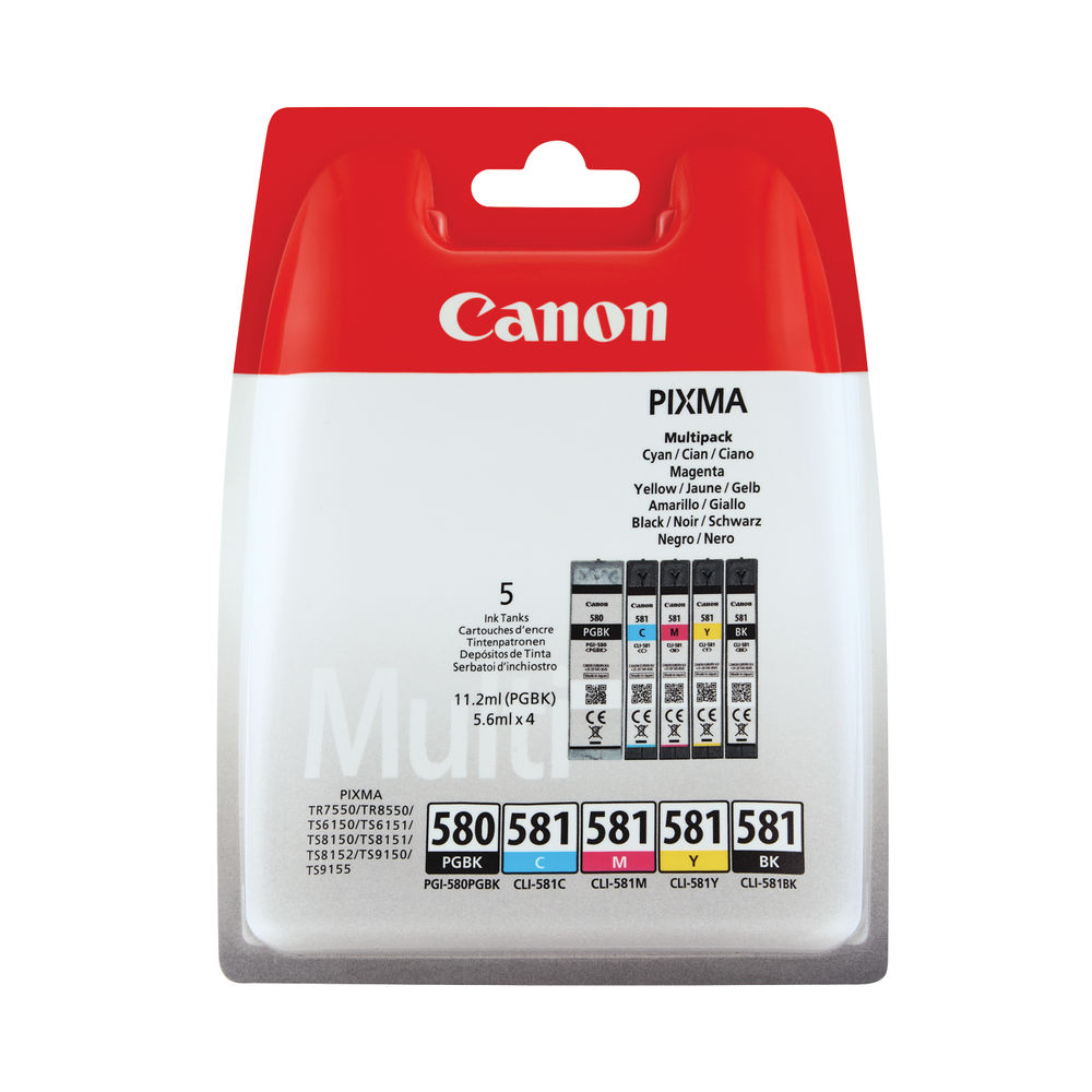 Kamo Cartridges for Canon PGI-580 CLI-581 XXL Ink Cartridges