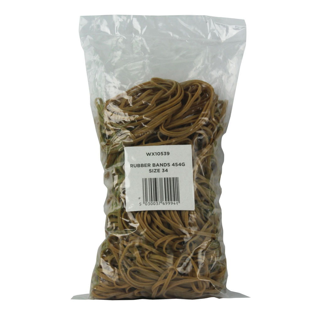 Size 34 Rubber Bands, Pack of 454g - 3105063