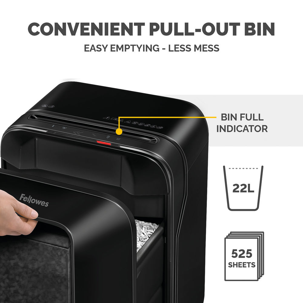 Fellowes Powershred LX201 Micro-Cut Shredder Black