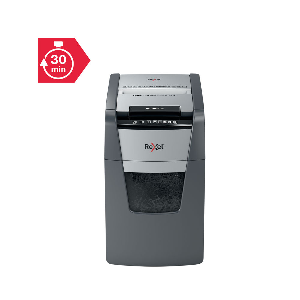 Rexel Optimum AutoFeed+ 150X Cross Cut Shredder