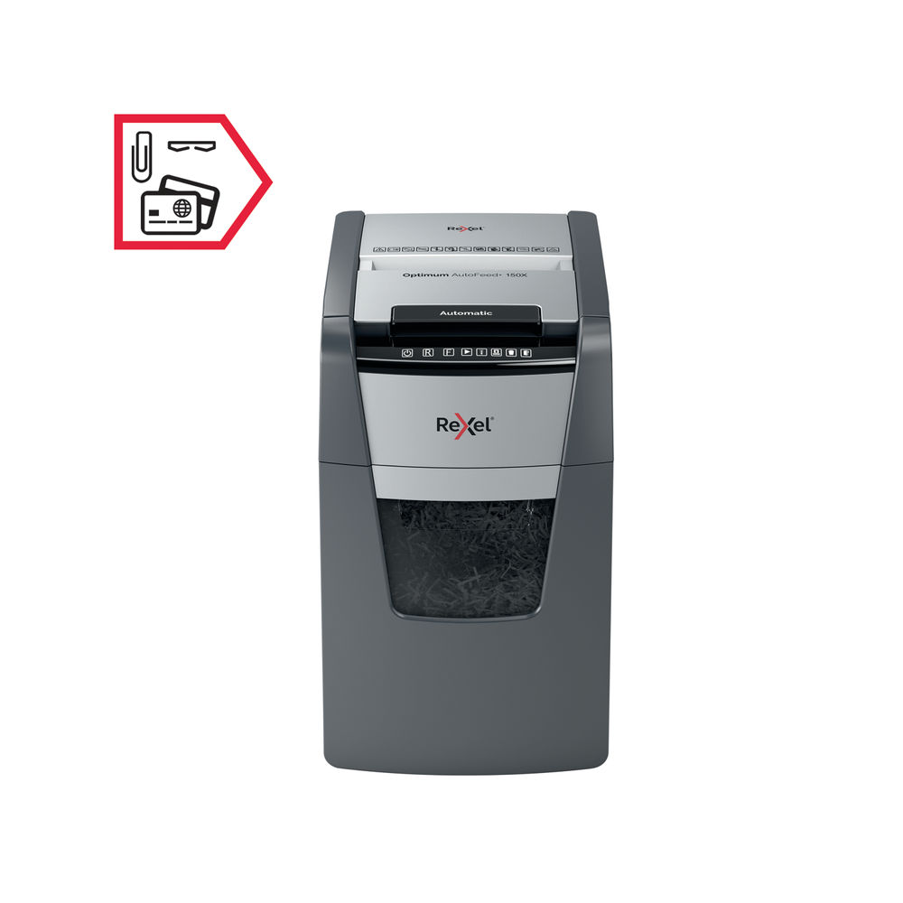 Rexel Optimum AutoFeed+ 150X Cross Cut Shredder