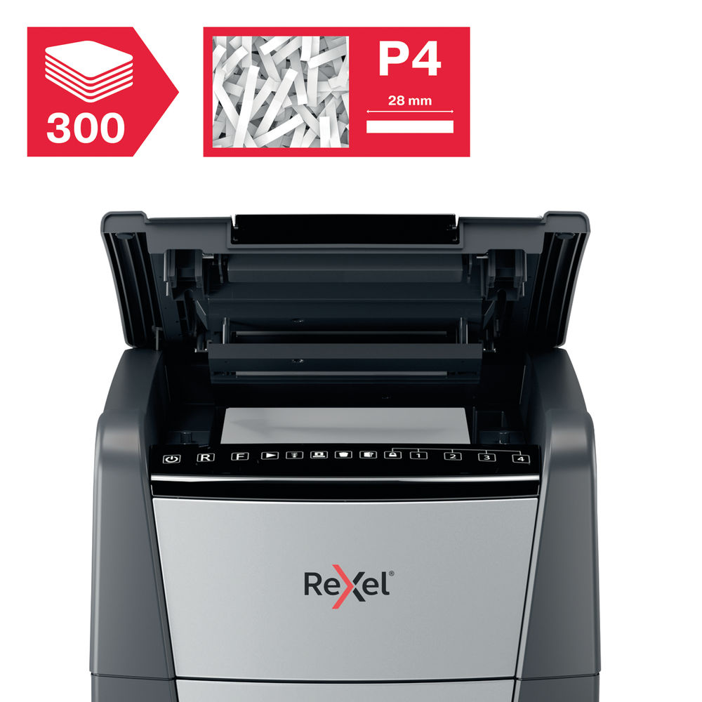 Rexel Optimum AutoFeed+ 300X Cross Cut Shredder