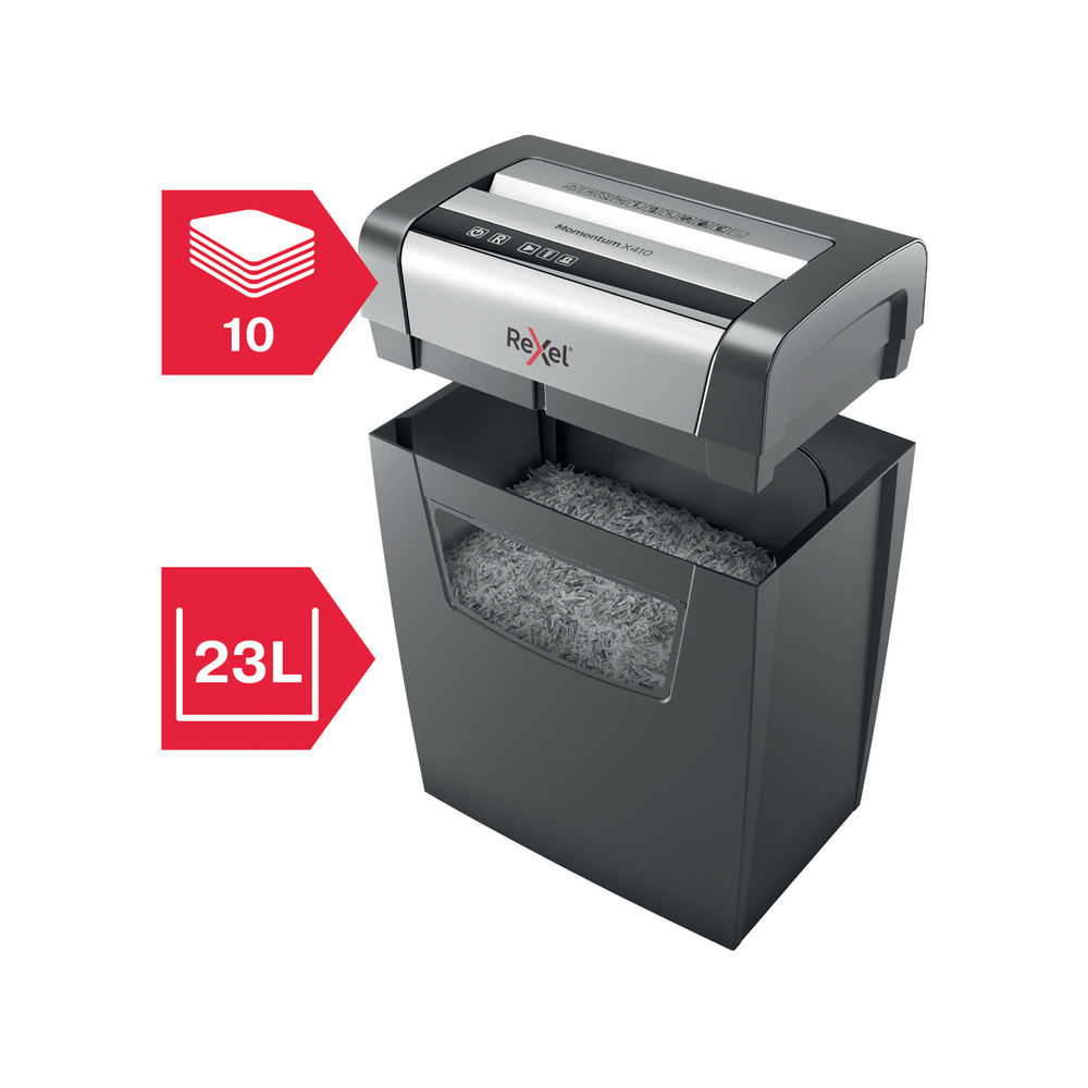 Rexel Momentum X410 Cross-Cut Shredder