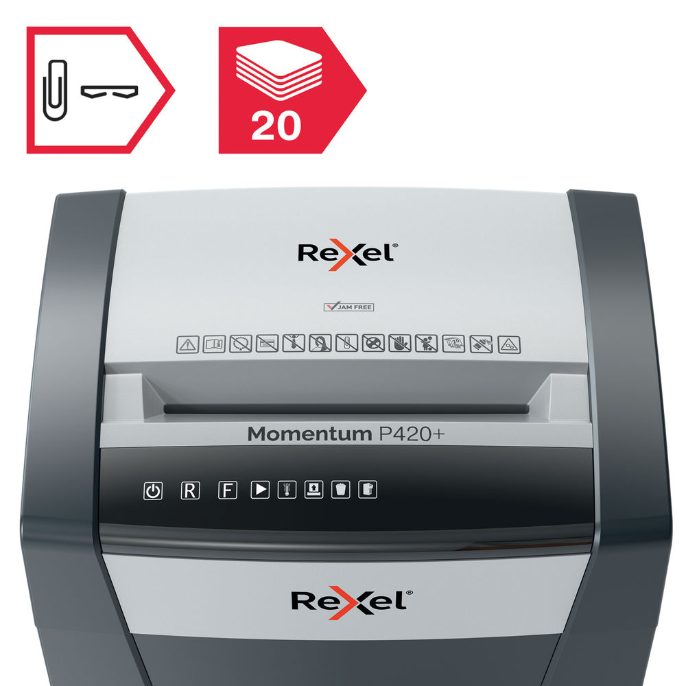 Rexel Momentum P420Plus Micro Cross Cut Shredder