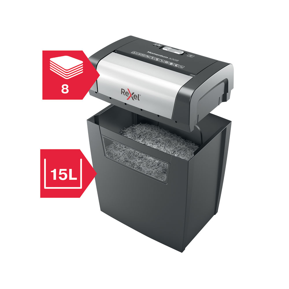 Rexel Momentum X308 Cross-Cut Shredder