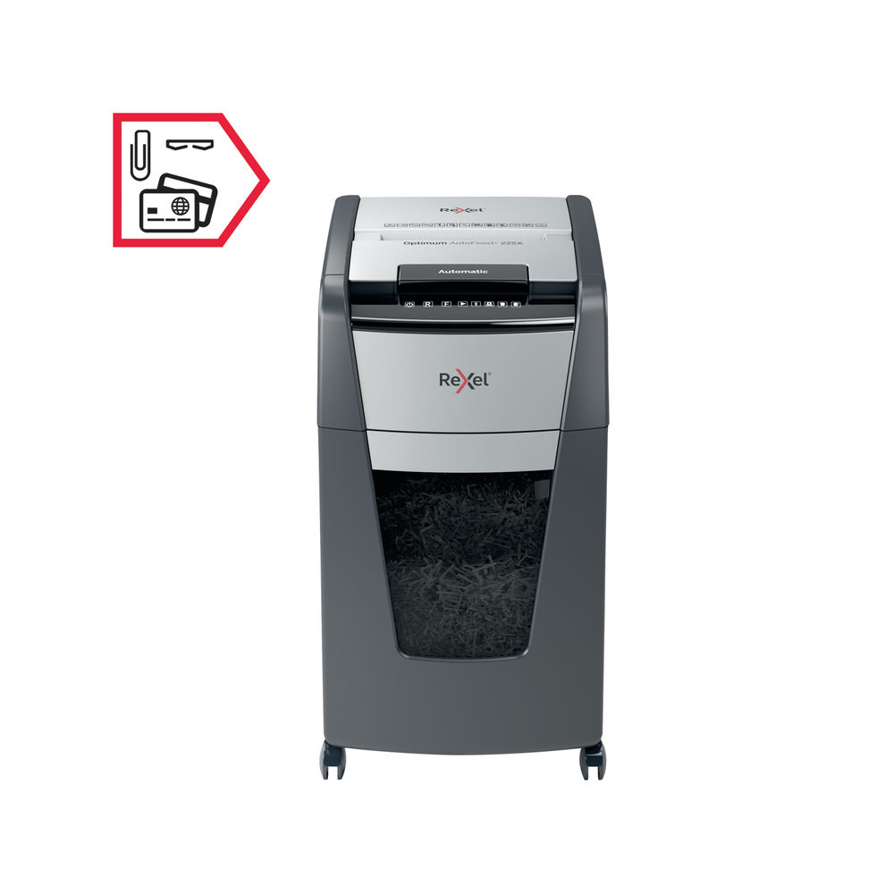 Rexel Optimum AutoFeed+ 225X Cross Cut Shredder