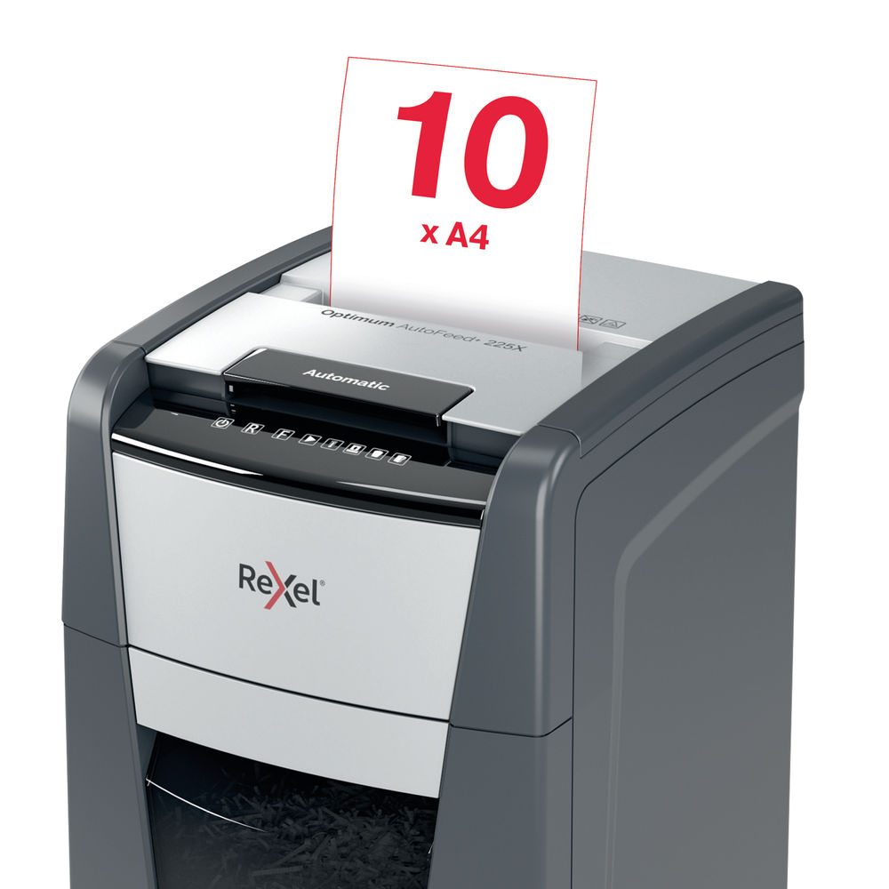 Rexel Optimum AutoFeed+ 225X Cross Cut Shredder