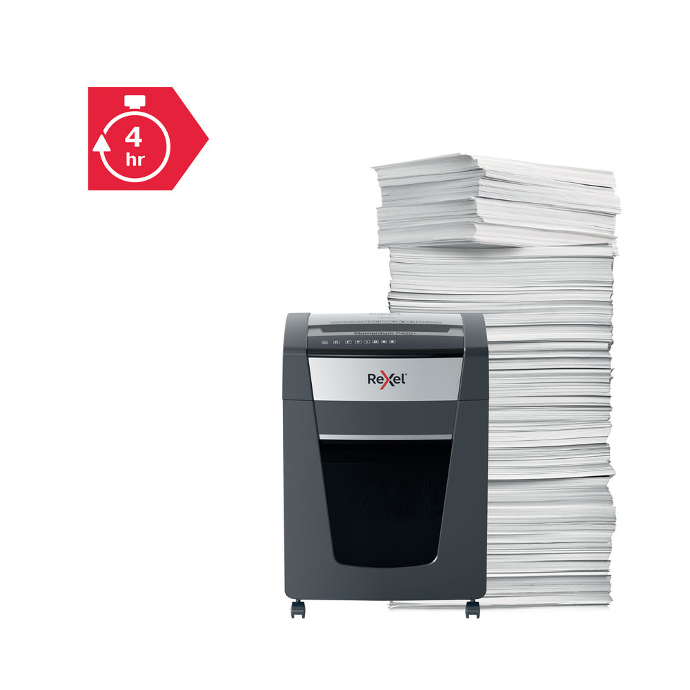 Rexel Momentum P420Plus Micro Cross Cut Shredder