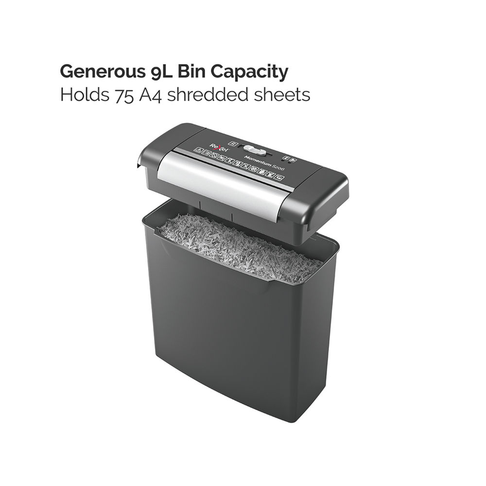 Rexel Momentum S206 Strip-Cut Shredder