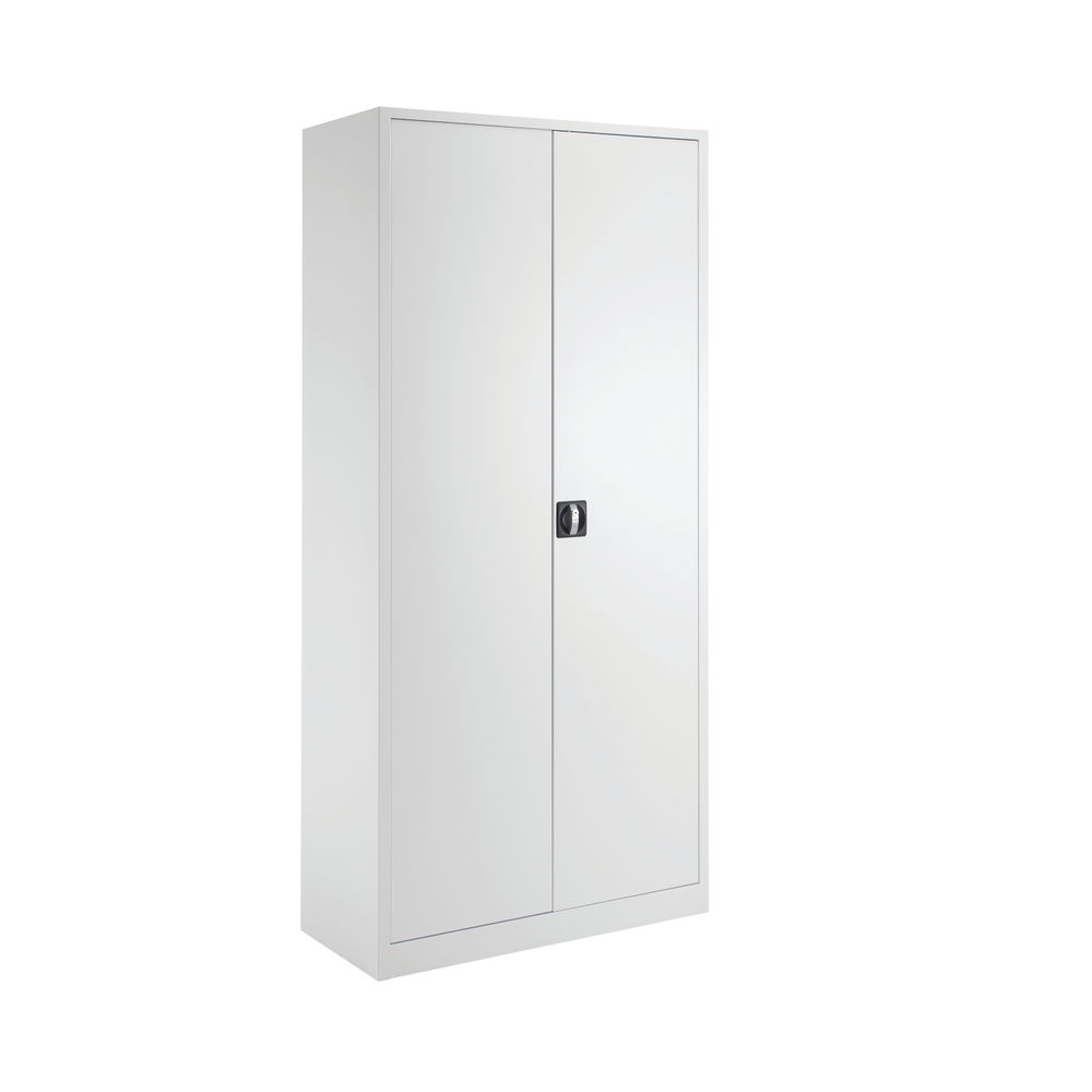 Talos 1950mm White Double Door Stationery Cupboard - TCSDDC1950WH