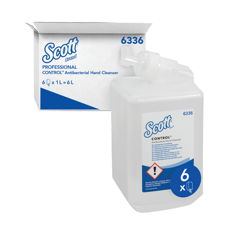 Scott 1 Litre Antibacterial Hand Soap Refills, Pack of 6