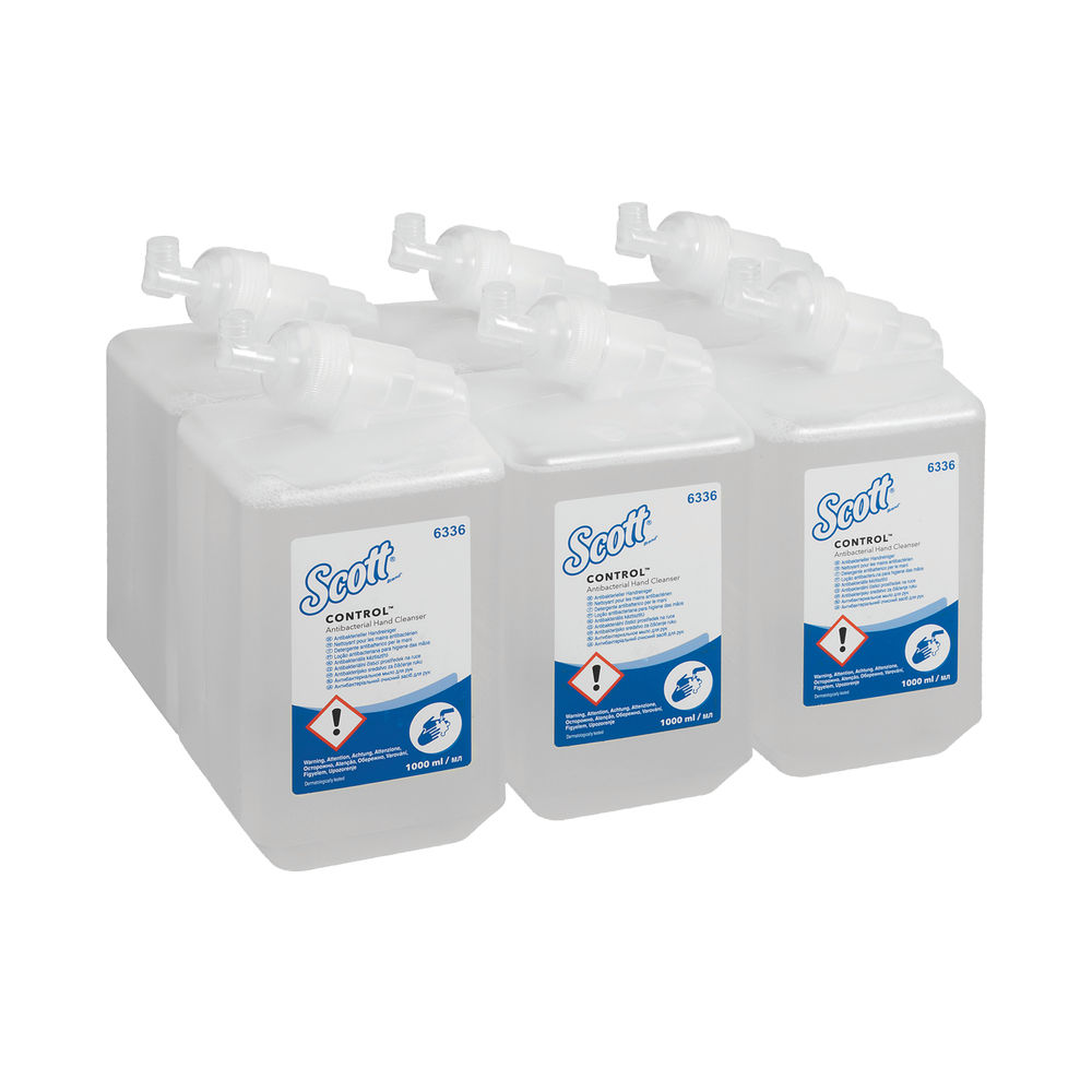 Scott Control 1L  Antibacterial Hand Cleanser (Pack of 6)