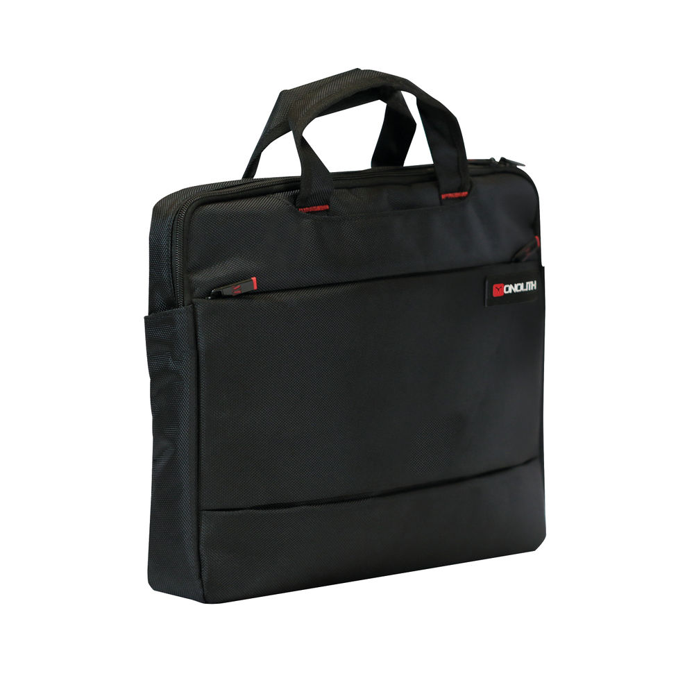 Monolith Slim Black 15.6inch Laptop Case with Lockable Zips