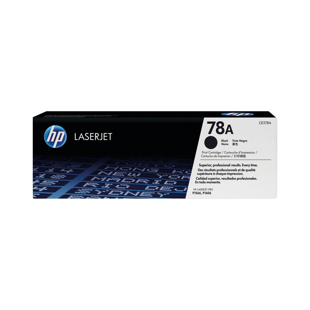 HP 78A Black LaserJet Toner Cartridge | CE278A