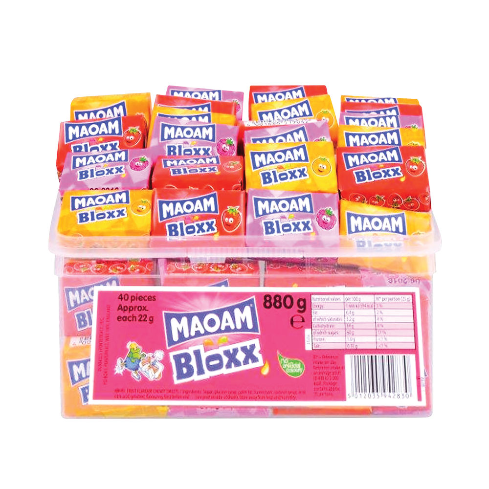 Maoam Minis Chew Sweets Drum, Pack of 40 | 50542