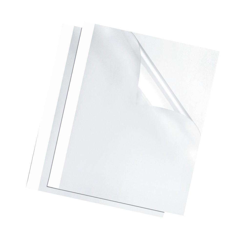 Fellowes Thermal Binding Covers 3mm White (Pack of 100) 53152