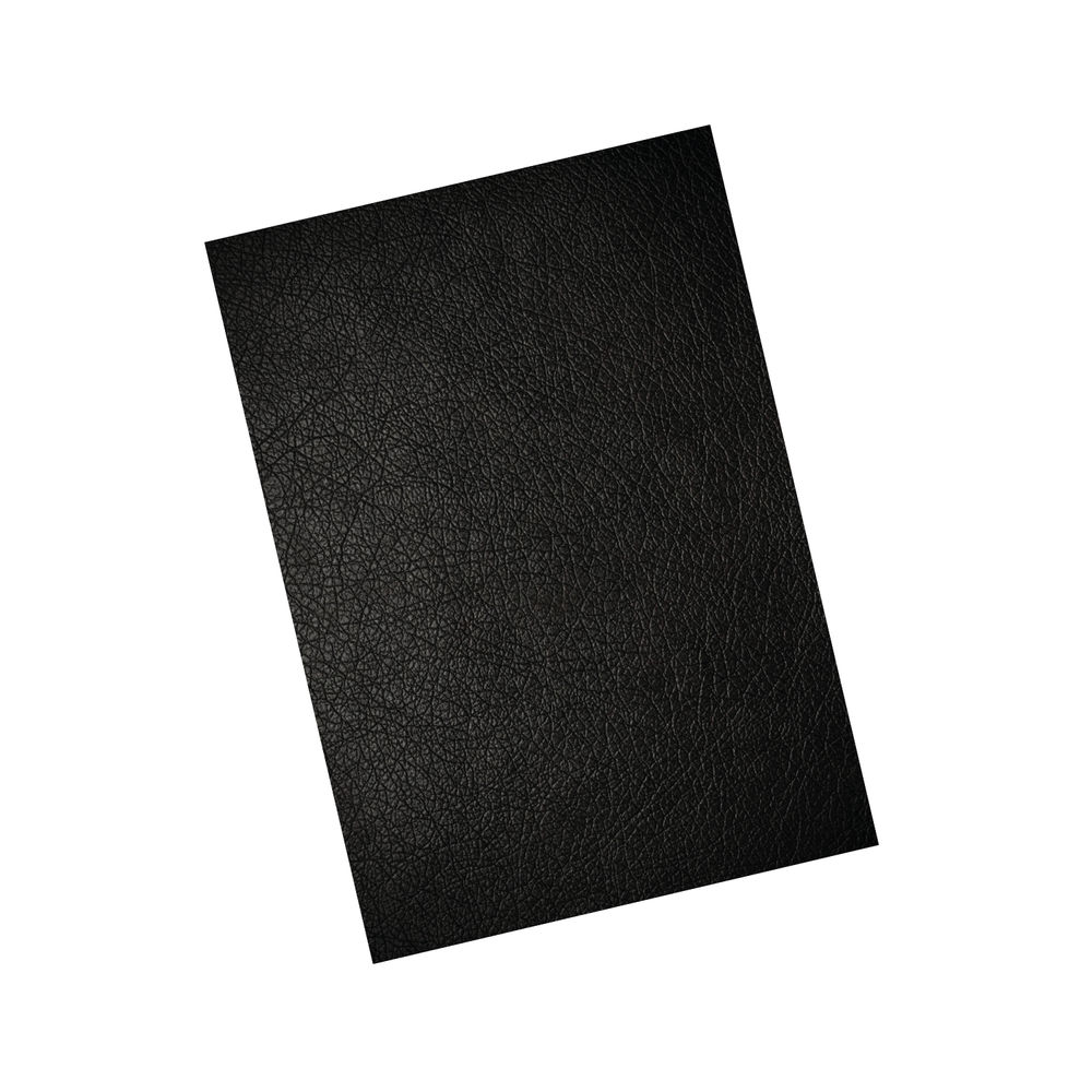 GBC LeatherGrain A4 Binding Cover 250gsm Black (Pack of 100) CE040010