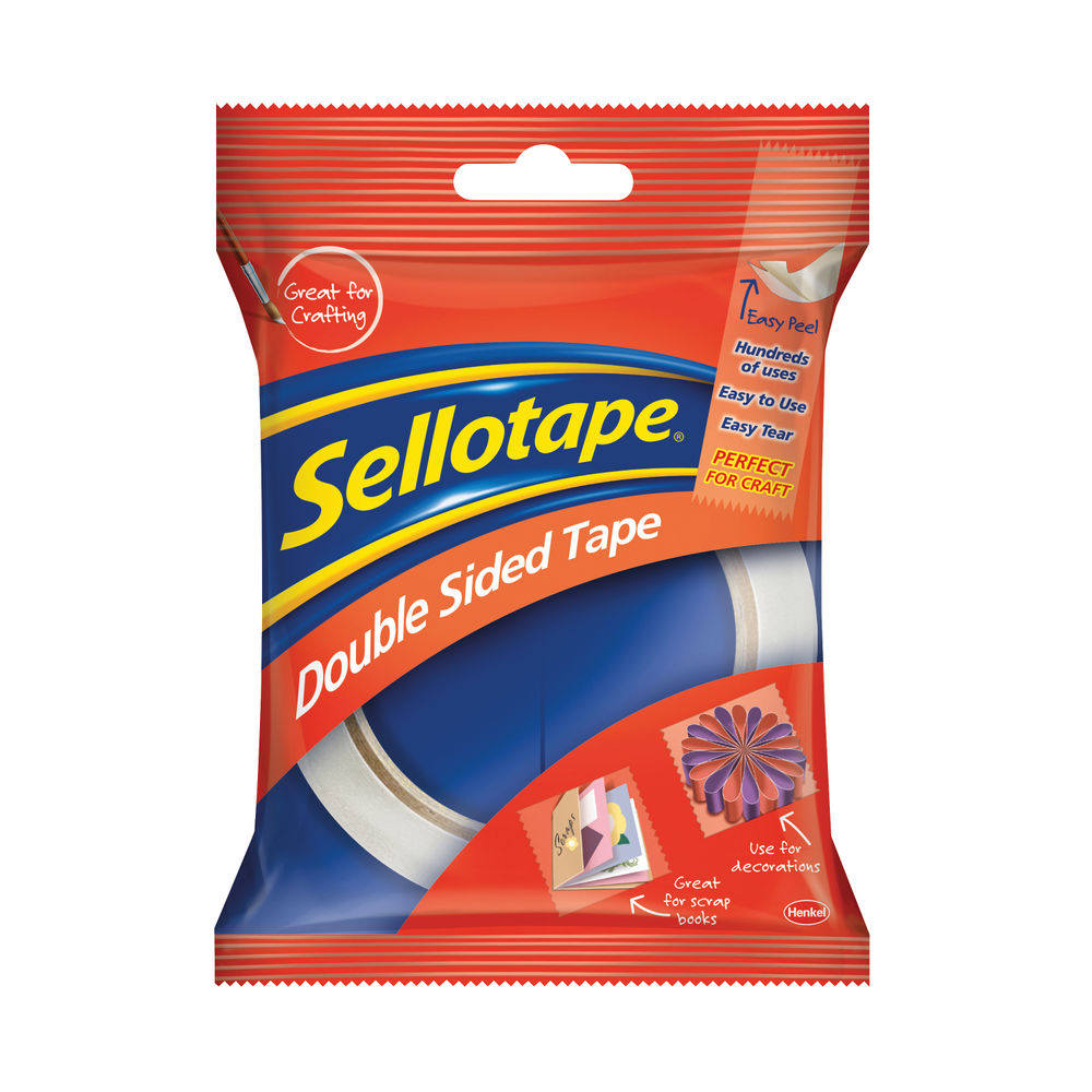 Sellotape 25mm x 33m Double Sided Tape (Pack of 6) - SE2281