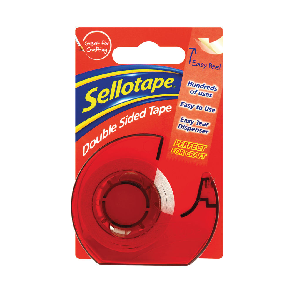 Sellotape 15mm x 5m Double Sided Tape with Dispenser - 1766008