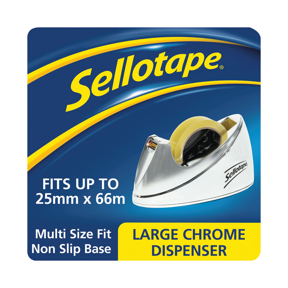 Sellotape Large Chrome Dispenser