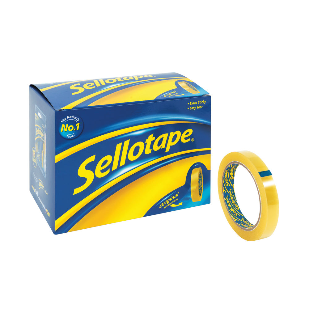 Sellotape 18mm x 66m Golden Tape (Pack of 16) - 1443252