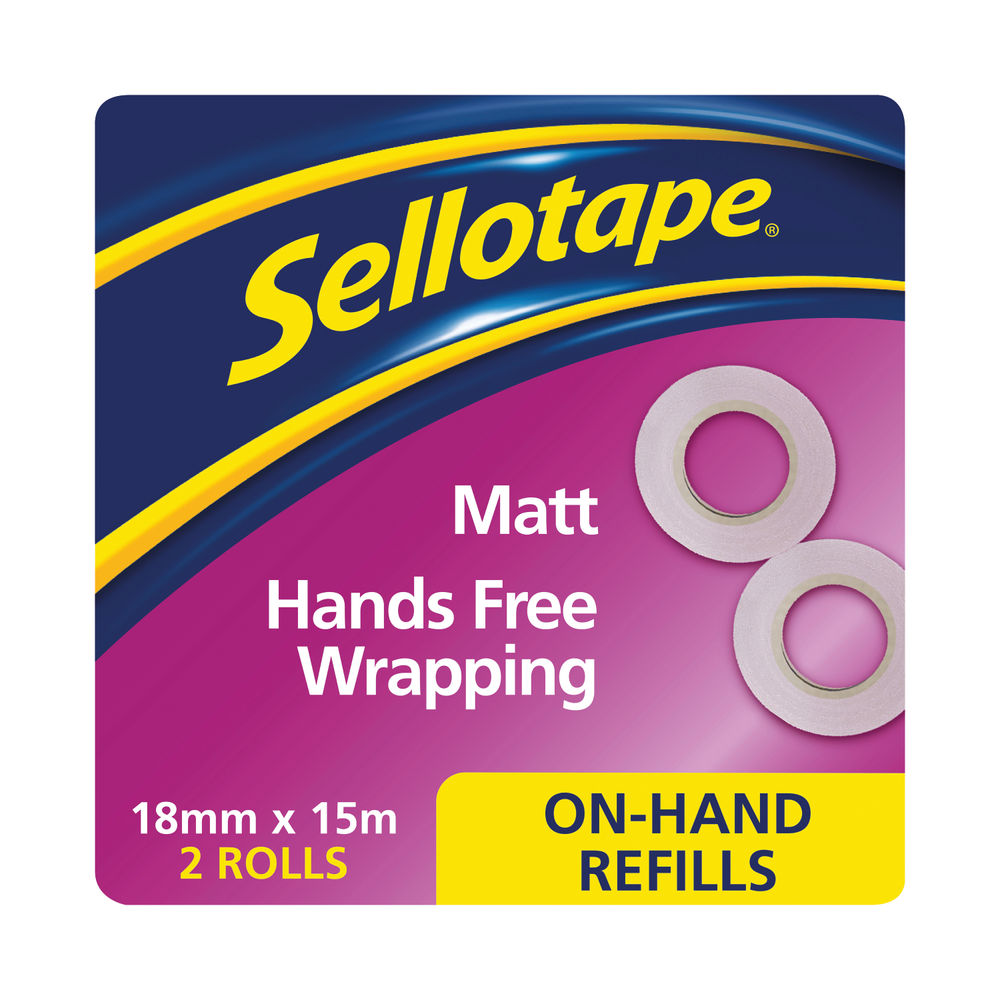 Sellotape On-Hand Invisible Tape Refills (Pack of 2)