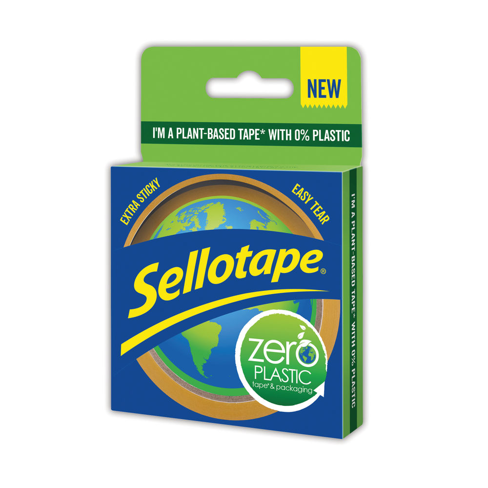 Sellotape 24mm x 30m Zero Plastic Tape