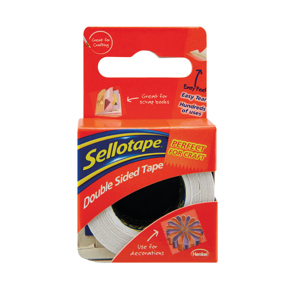 Sellotape Double Sided Tape 12Mmx33m - Tesco Groceries