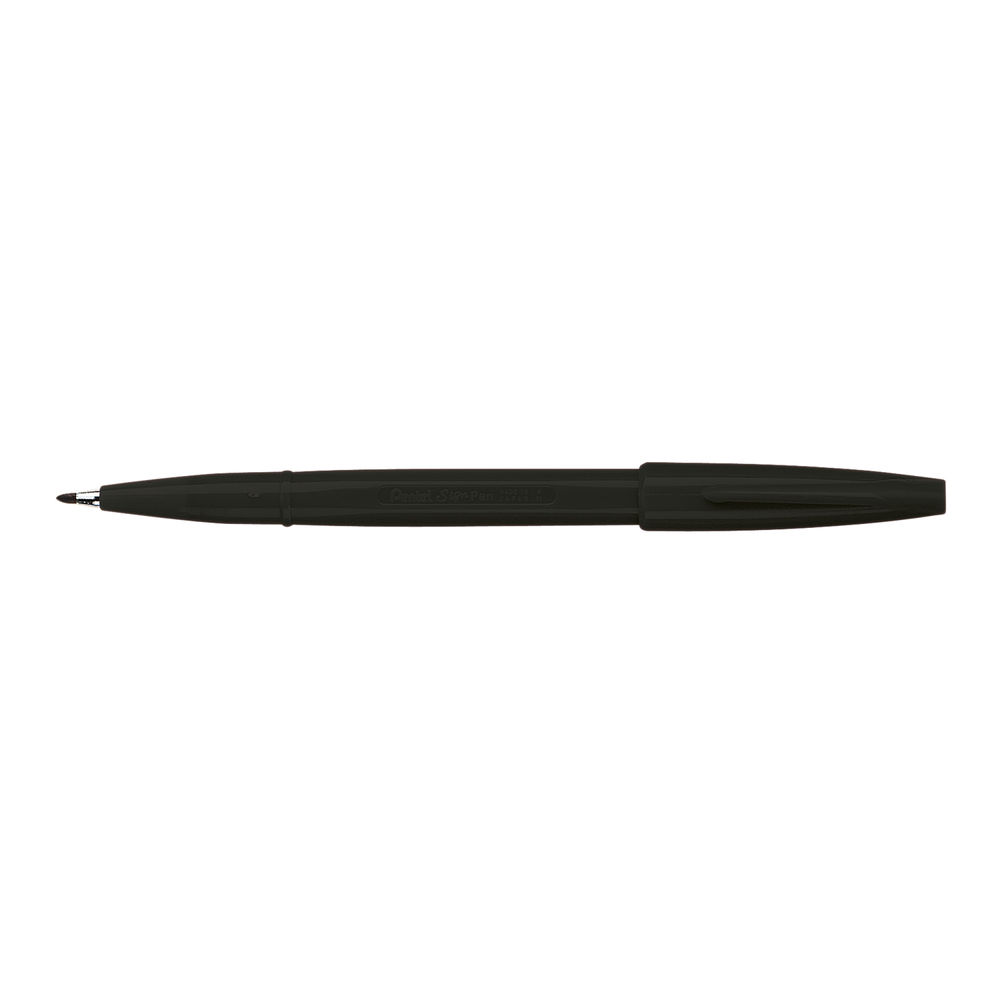 Pentel Sign Pen Fibre Tip Black (Pack of 12) S520-A