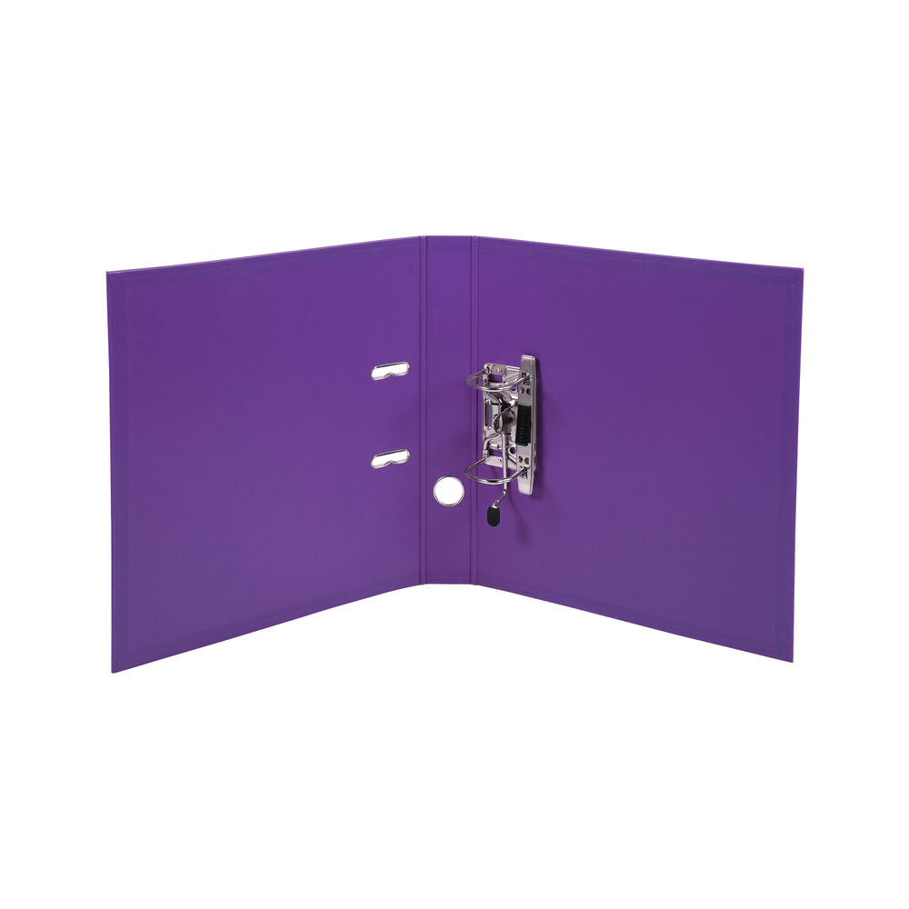 Exacompta PremTouch A4 Lever Arch File Dark Purple 50mm Spine (Pack of 10)