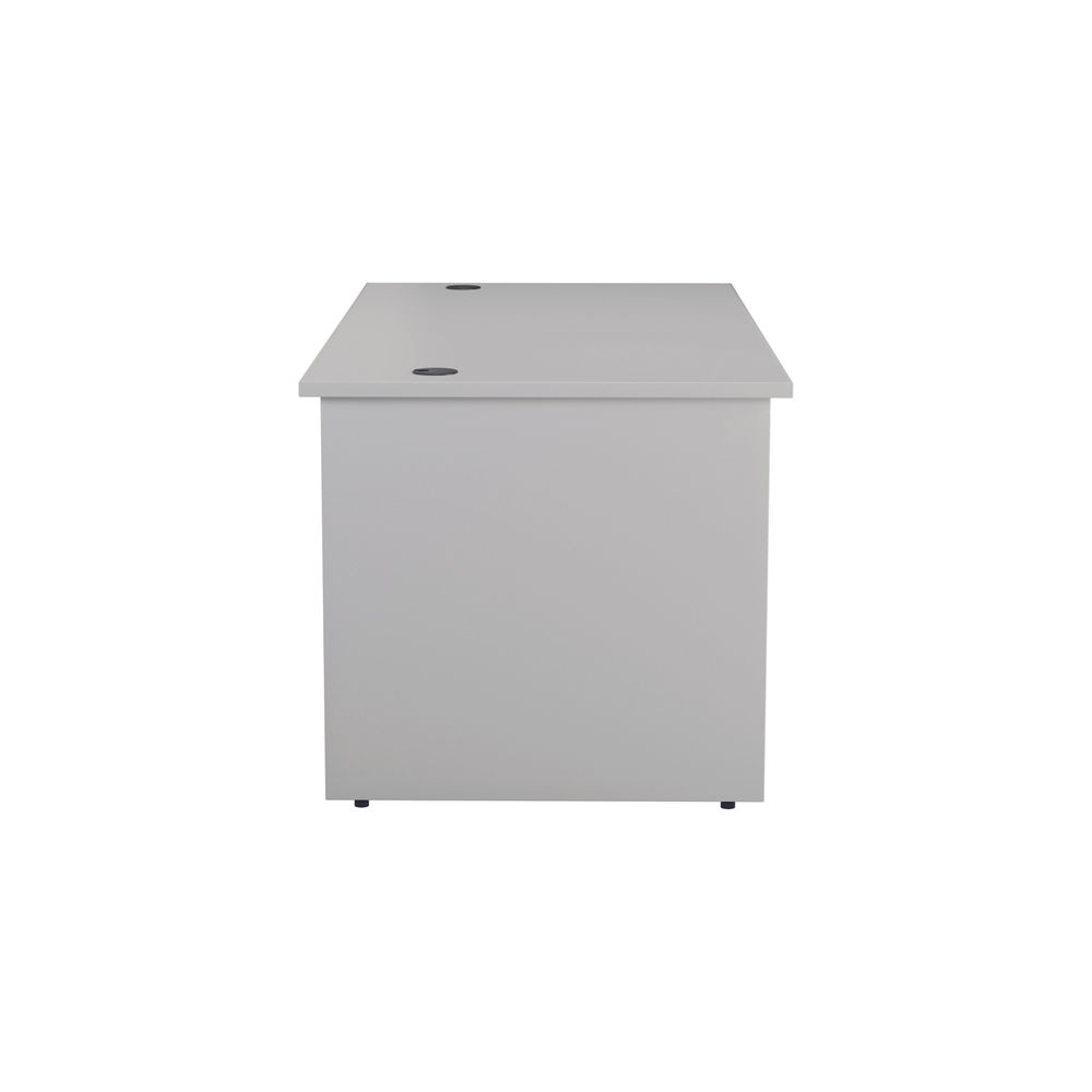 Jemini 1200x800mm White Rectangular Panel End Desk