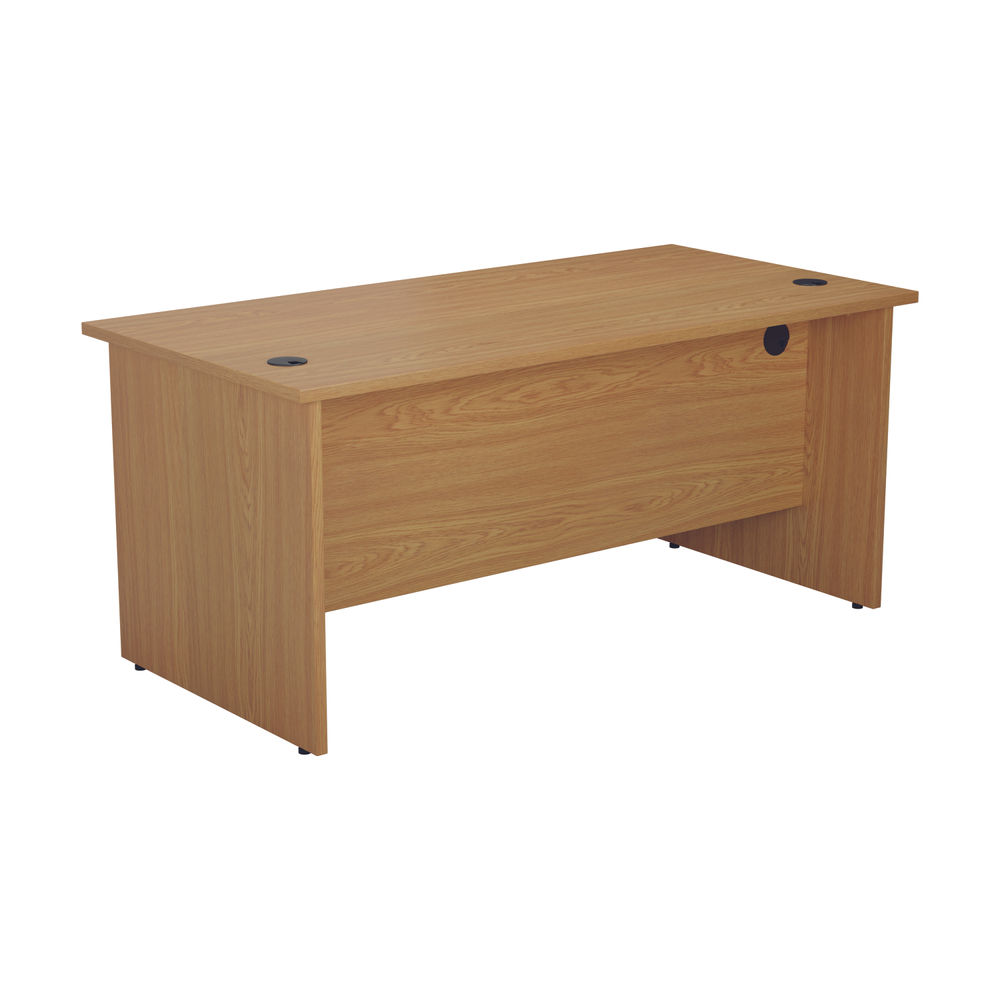 Jemini 1400x800mm Nova Oak Rectangular Panel End Desk