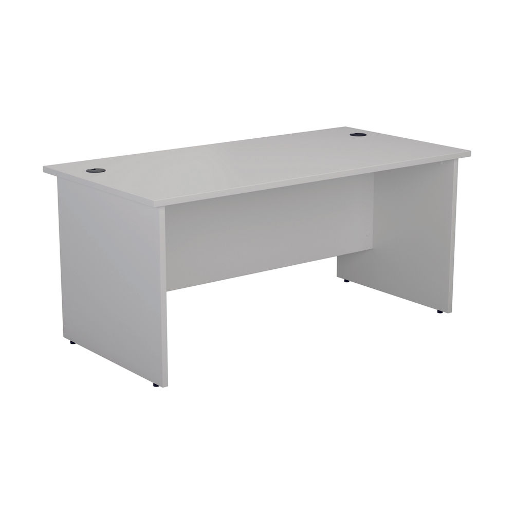Jemini Rectangular Panel End Desk 1400x800x730mm White KF804437