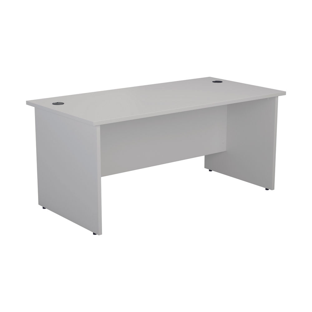 Jemini Rectangular Panel End Desk 1600x800x730mm White KF804499