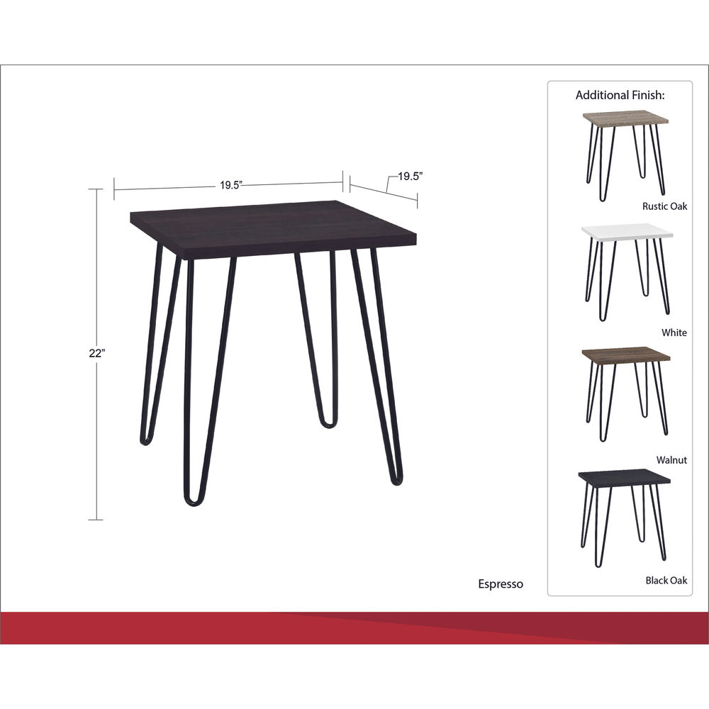 Owen Retro End Table Walnut