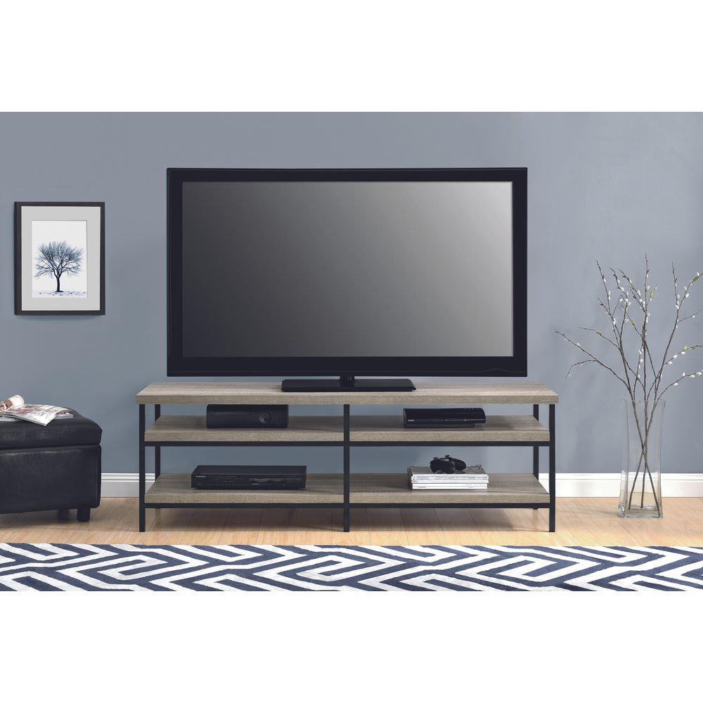 Elmwood TV Stand 60 Distressed Grey Oak