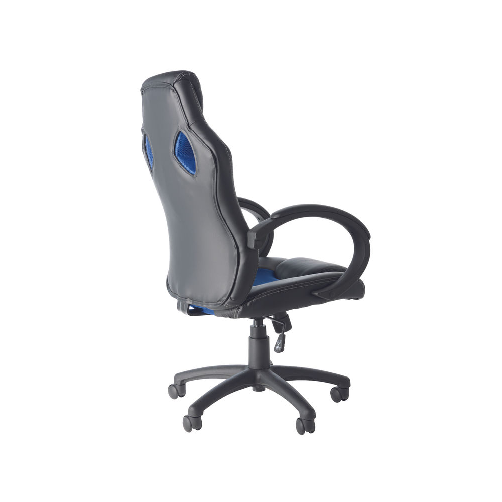 Daytona Faux Leather Racing Chair Blue