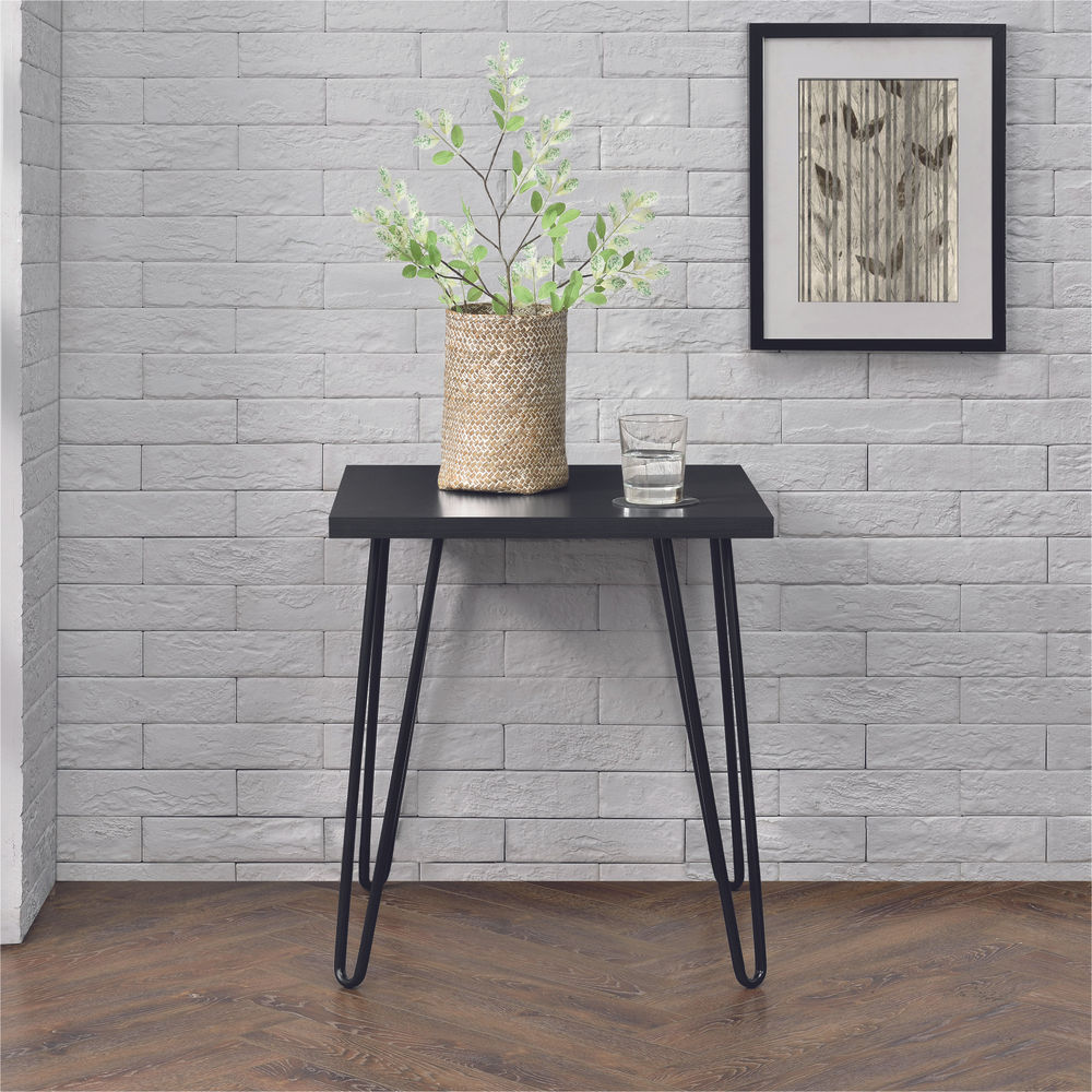 Owen Retro End Table Black Oak