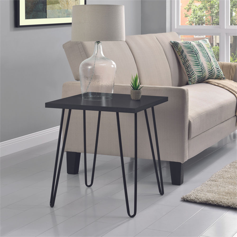 Owen Retro End Table Black Oak