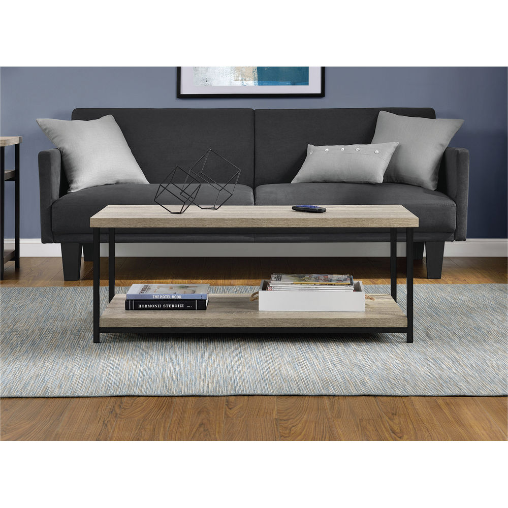 Elmwood Coffee Table Distressed Grey Oak